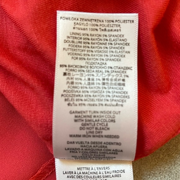 NWT Michael Kors Coral Reef Long Sleeve Lined Blouse - Picture 3 of 12